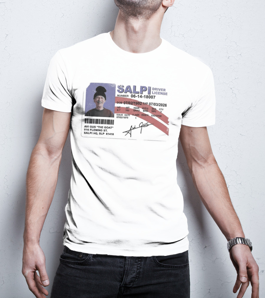 Antoine Griezmann MLS The Goat Salpi Driver License Signature T-Shirt