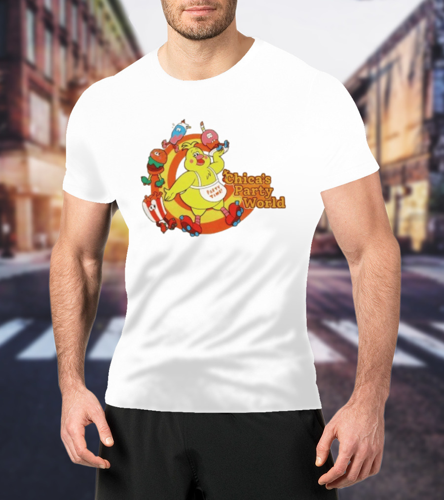 Chica's Party World Party Time Chica Five Nights At Freddy's T-Shirt
