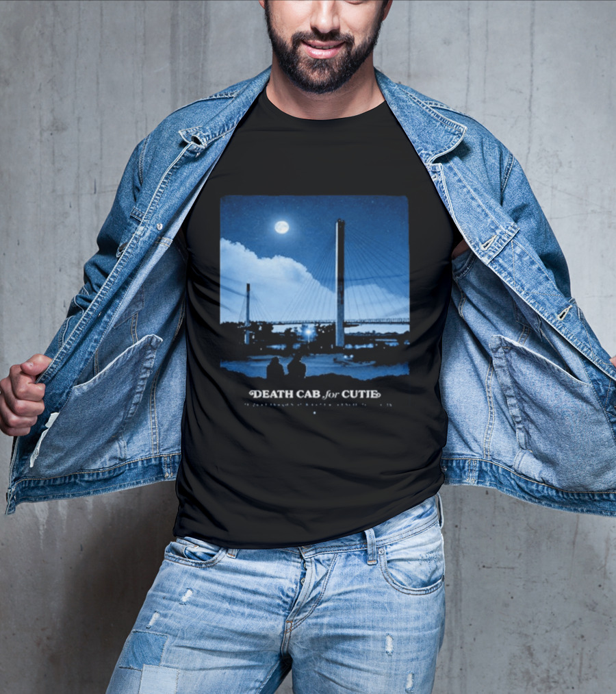 Death Cab For Cutie Council Bluffs IA 2026 Bridge Moonlit T-Shirt