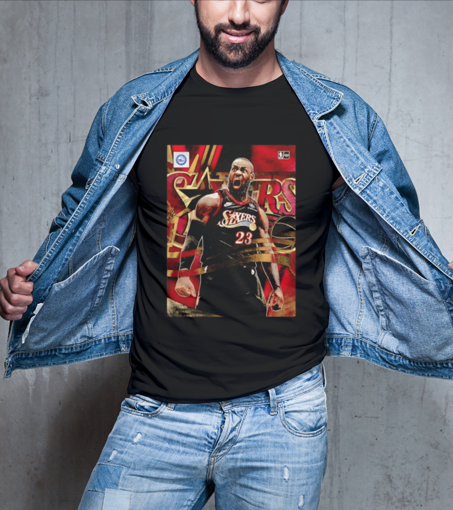 Philadelphia 76ers LeBron James NO.23 NBA Nike NBA League Basketball T-Shirt
