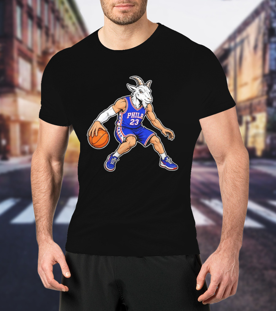 GOAT Philly LeBron James 23 Philadelphia Sixers Basketball Player T-Shirt