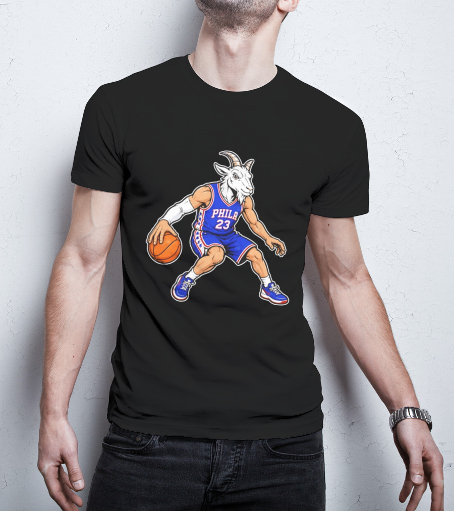 GOAT Philly LeBron James 23 Philadelphia Sixers Basketball Player T-Shirt