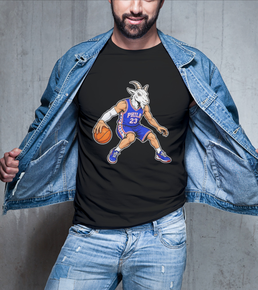 GOAT Philly LeBron James 23 Philadelphia Sixers Basketball Player T-Shirt