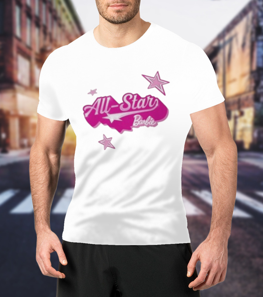 Angel Reese All Star Barbie Pink Star T-Shirt