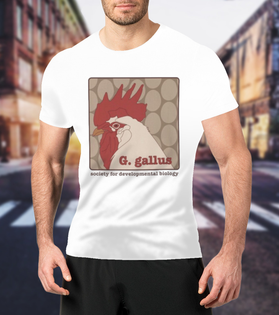 G Gallus Society For Developmental Biology Chicken Rooster Oval T-Shirt