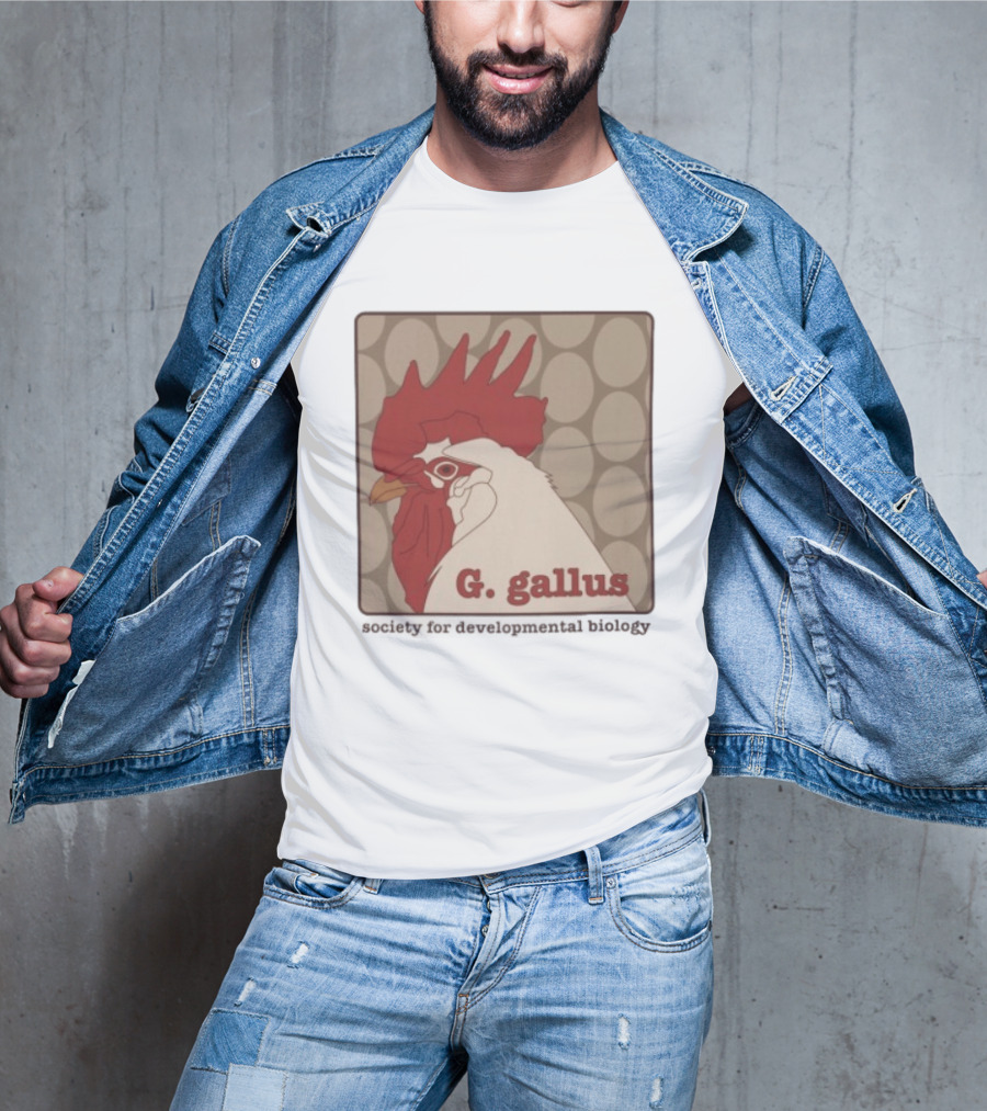 G Gallus Society For Developmental Biology Chicken Rooster Oval T-Shirt