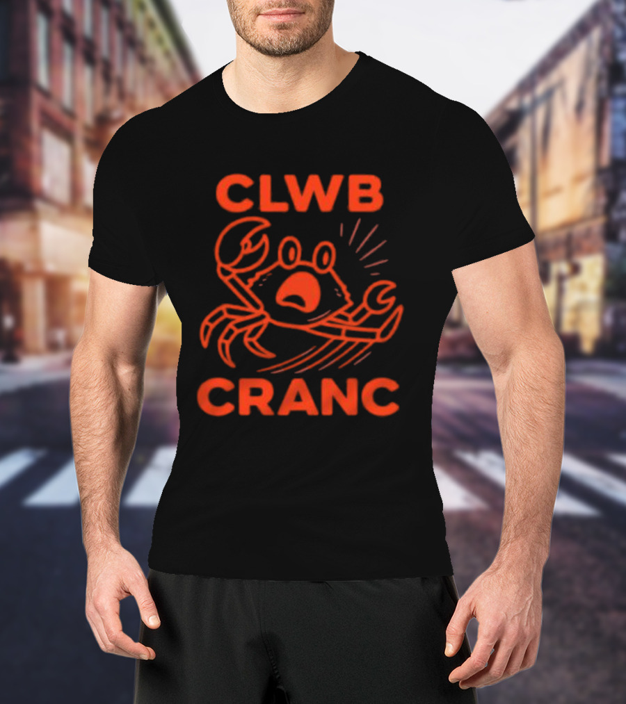 Welsh Edition Crab Club Clwb Cranc Crop T-Shirt