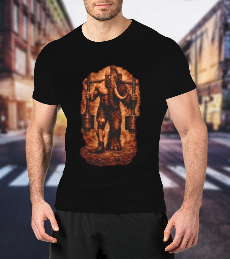 Donovan Cecil Mammoth Powerlifting Strongman T-Shirt
