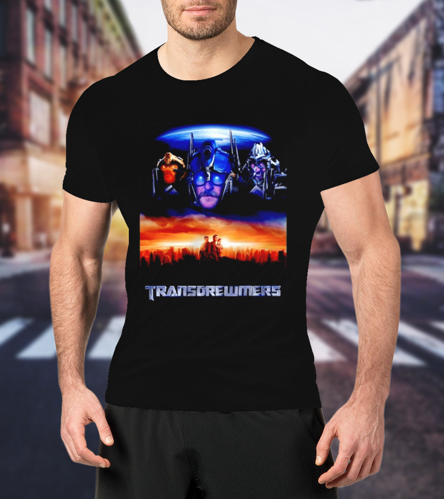 Transdrewmers Sci Fi Inspired Characters And Cityscape Compilation T-Shirt