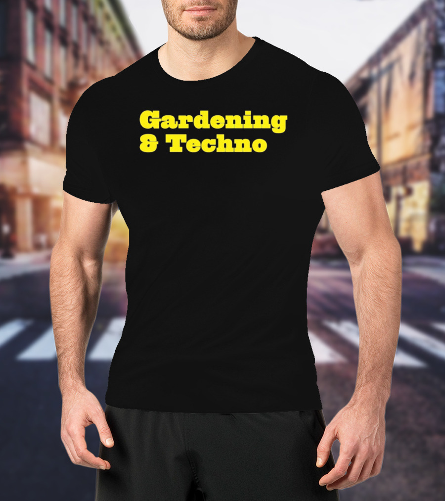 Gardening And Techno Bold Yellow T-Shirt
