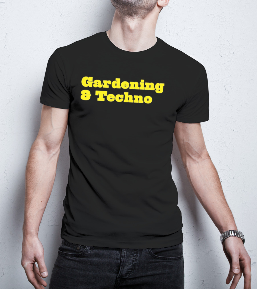 Gardening And Techno Bold Yellow T-Shirt