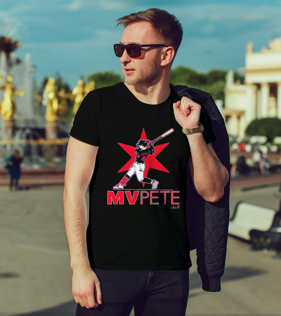 MVPete Baseball Player 4 AFMS Red Star T-Shirt