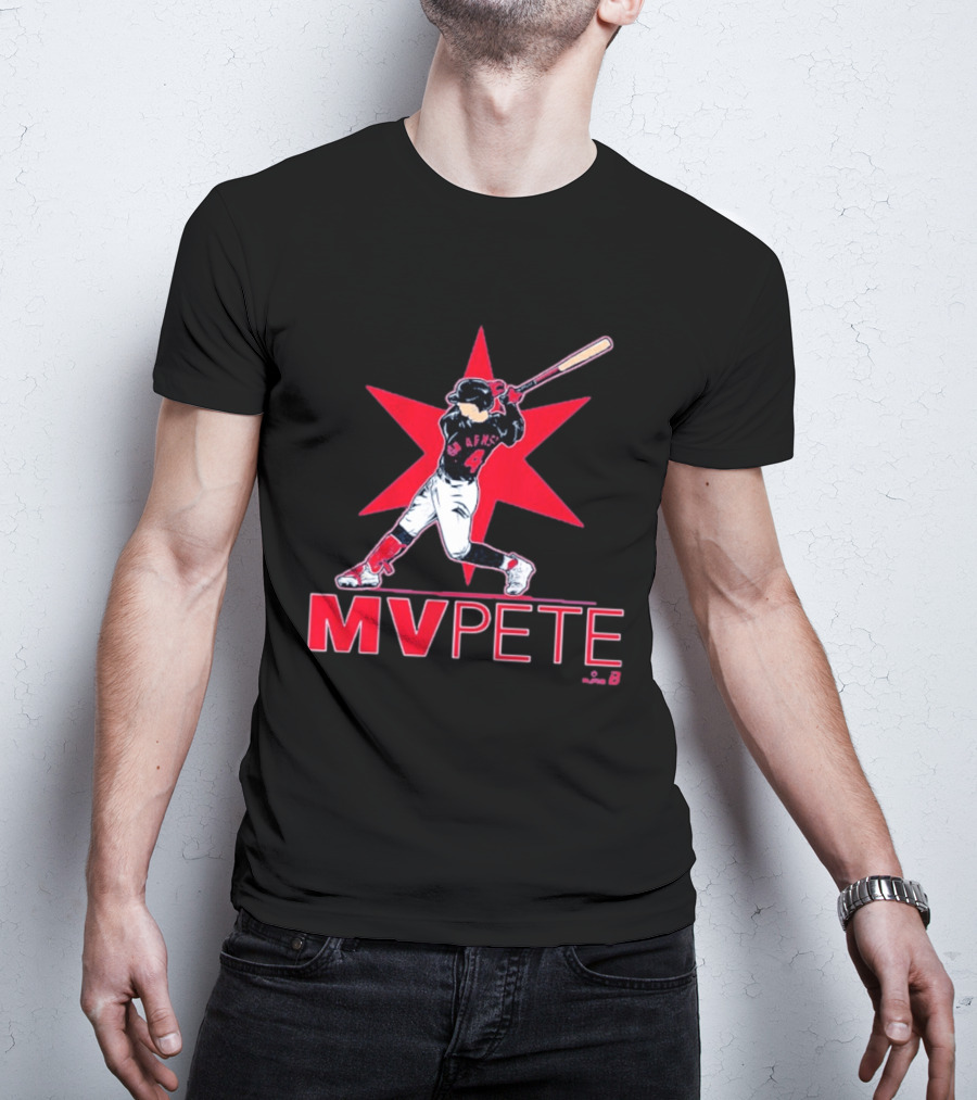 MVPete Baseball Player 4 AFMS Red Star T-Shirt