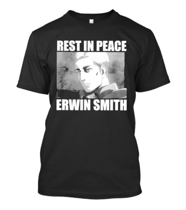 Rest In Peace Erwin Smith Anime Tribute Wings T-Shirt