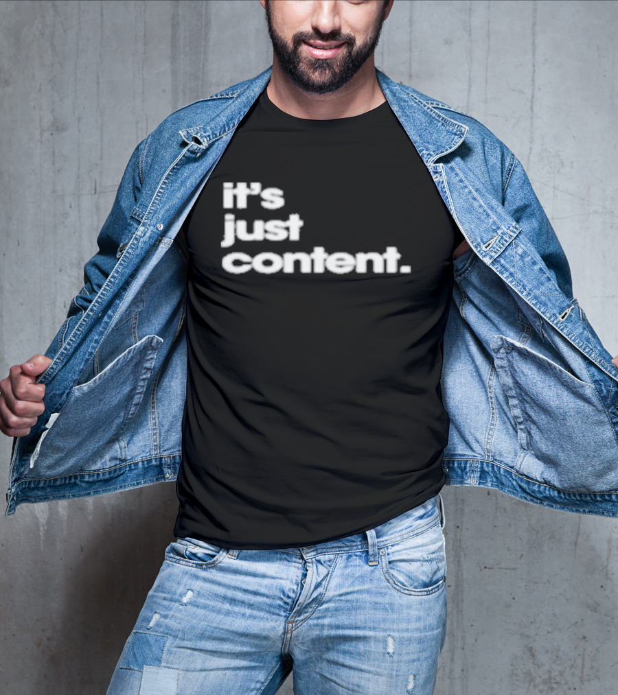 It's Just Content Blur T-Shirt