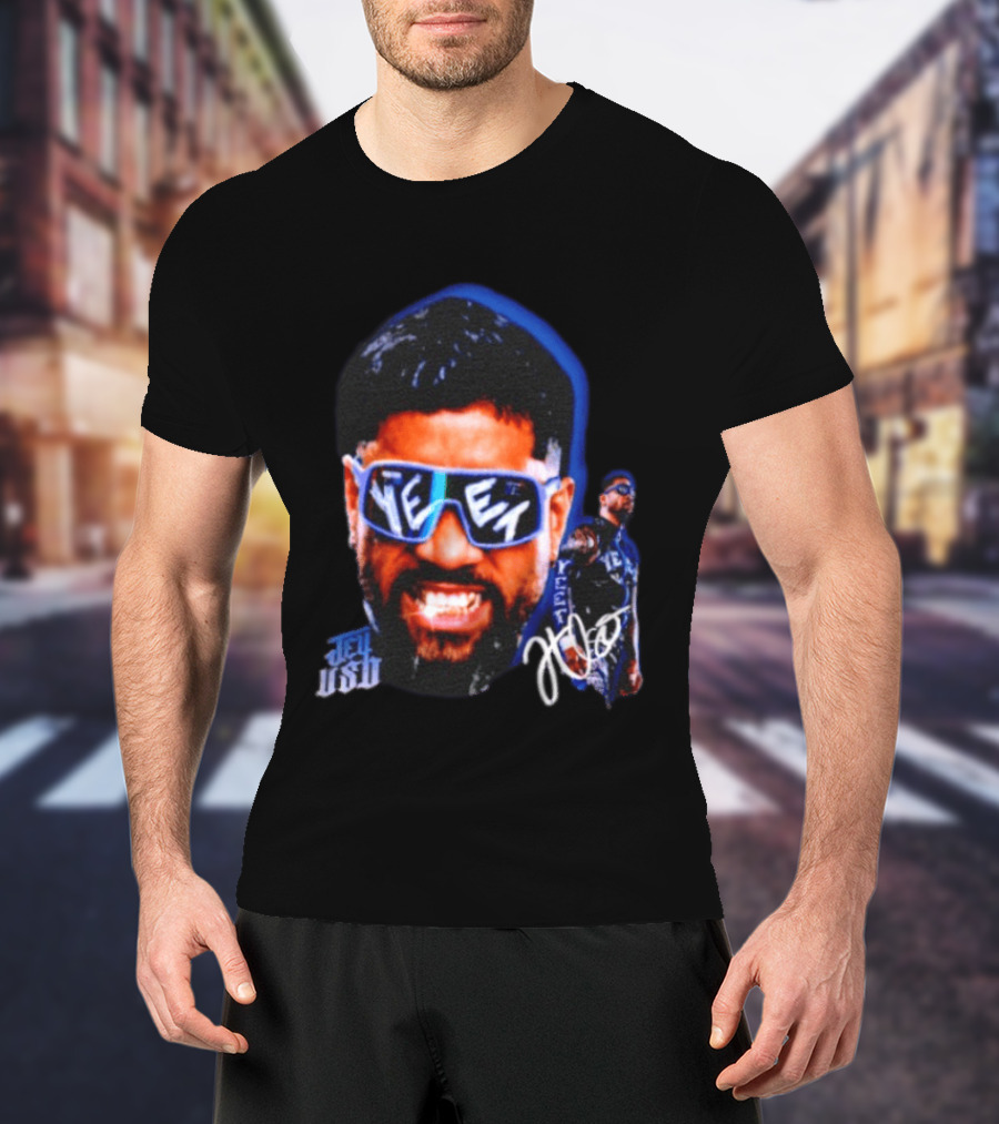 Jey Uso Yeet WWE Wrestling Bloodline Autograph Sunglasses T-Shirt