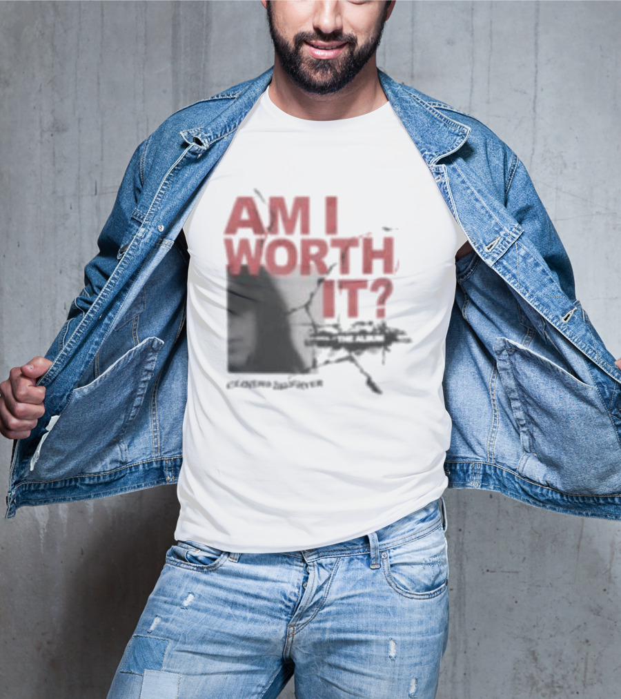 Clover's Daughter Am I Worth It Black And White T-Shirt