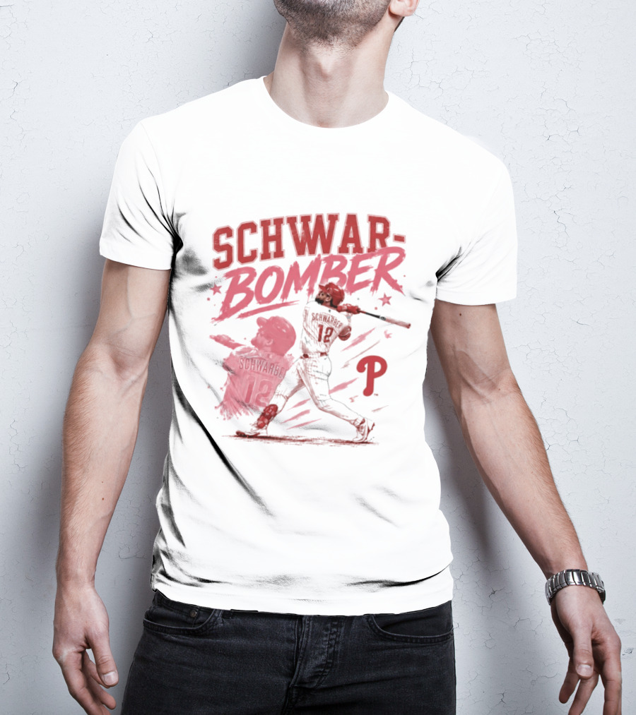 Schwar Bomber Kyle Schwarber Philadelphia Phillies Baseball T-Shirt