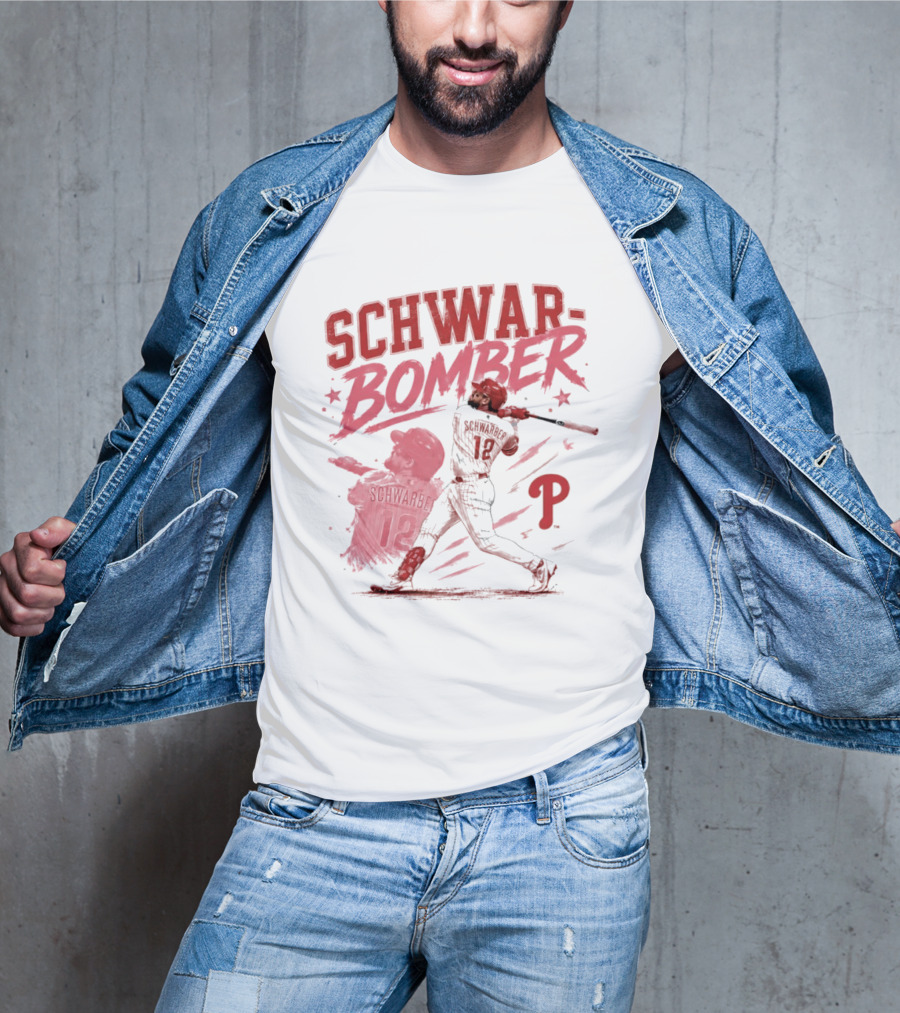 Schwar Bomber Kyle Schwarber Philadelphia Phillies Baseball T-Shirt