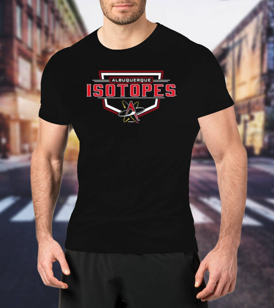 Albuquerque Isotopes Minor League Baseball Team Logo Atomic T-Shirt