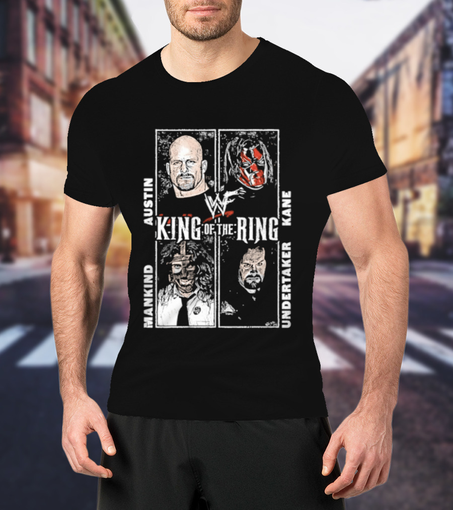 WWF King Of The Ring Austin Kane Mankind Undertaker T-Shirt