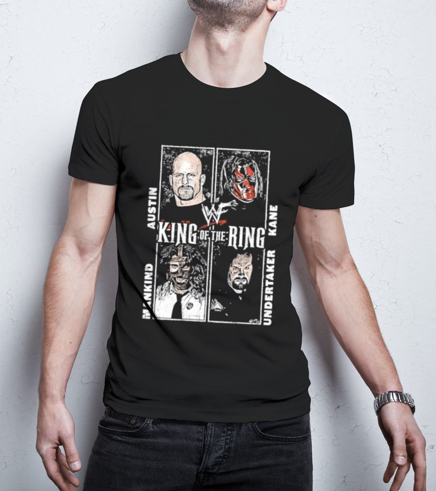 WWF King Of The Ring Austin Kane Mankind Undertaker T-Shirt