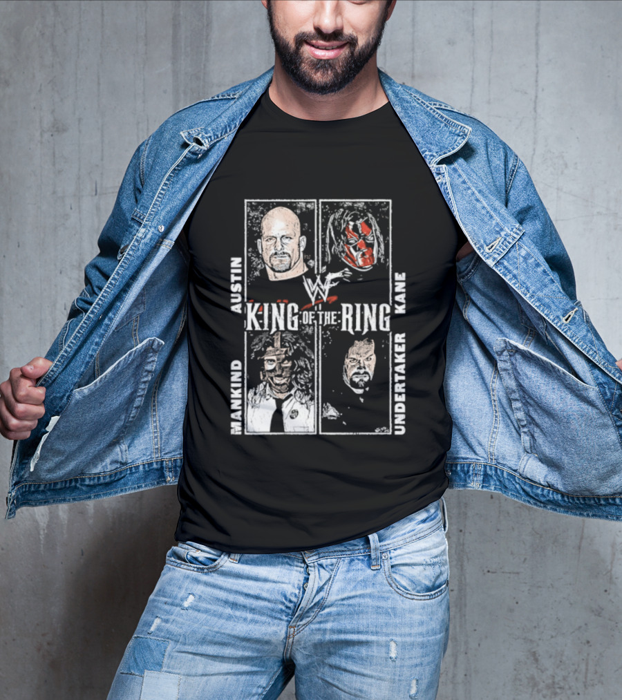 WWF King Of The Ring Austin Kane Mankind Undertaker T-Shirt