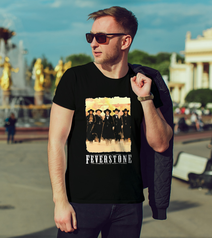 Feverstone Western Style Group In Cowboy Hats T-Shirt