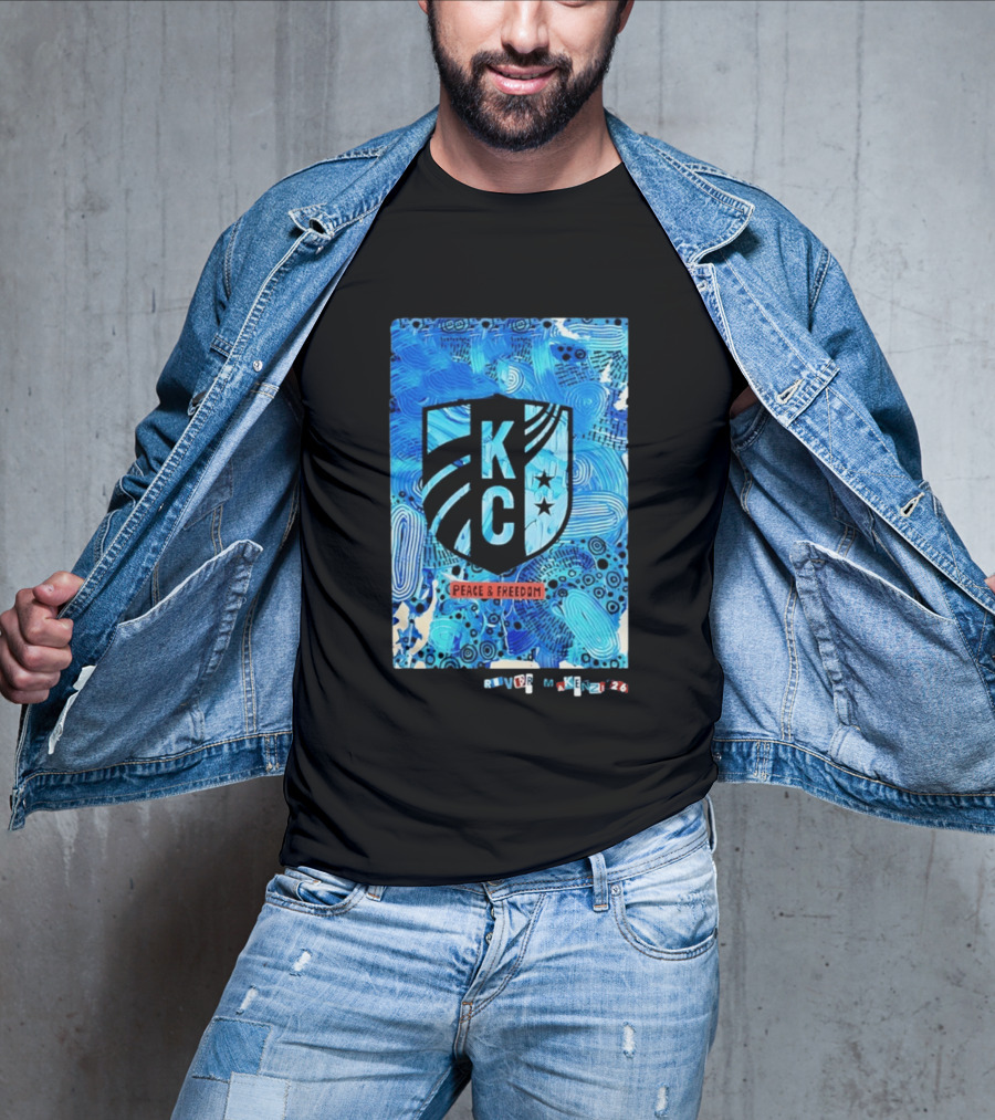 Kansas City Current KC Peace And Freedom River Makenzi 2026 T-Shirt