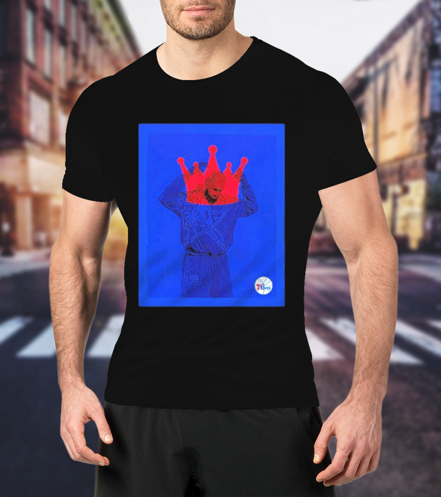 LeBron James NBA All Star Crown Philadelphia 76ers T-Shirt