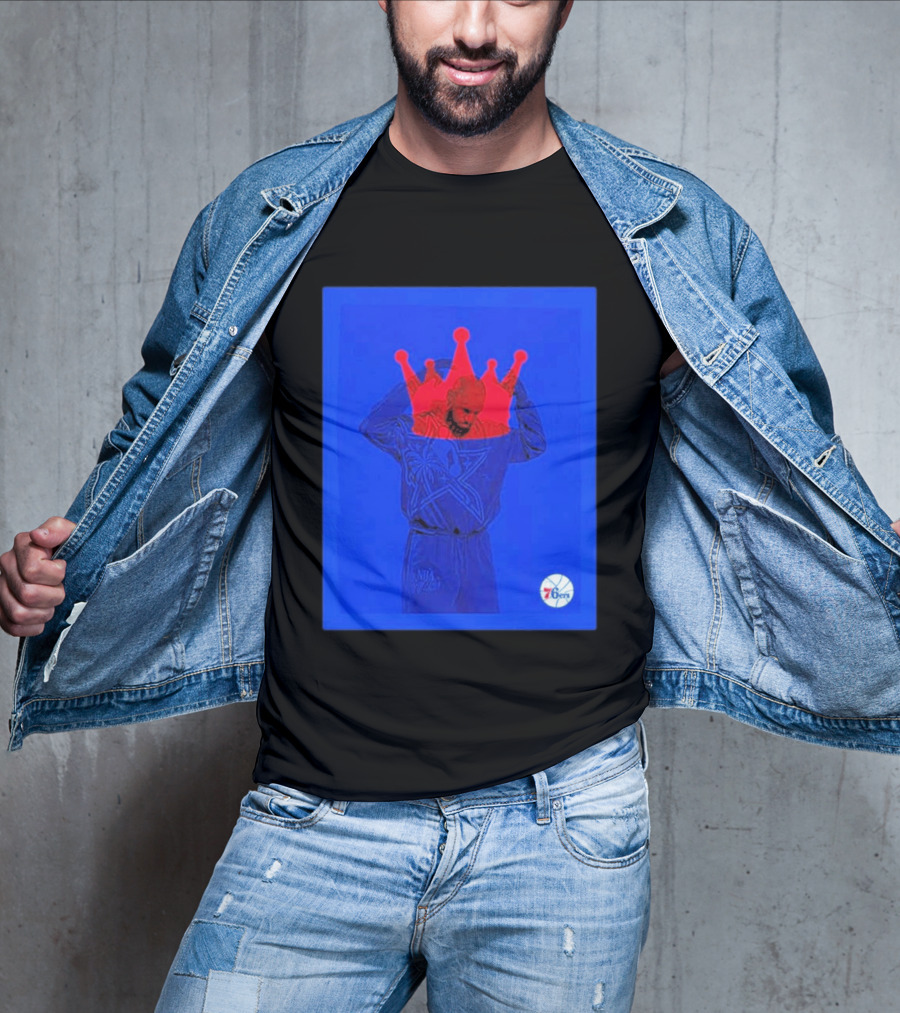 LeBron James NBA All Star Crown Philadelphia 76ers T-Shirt