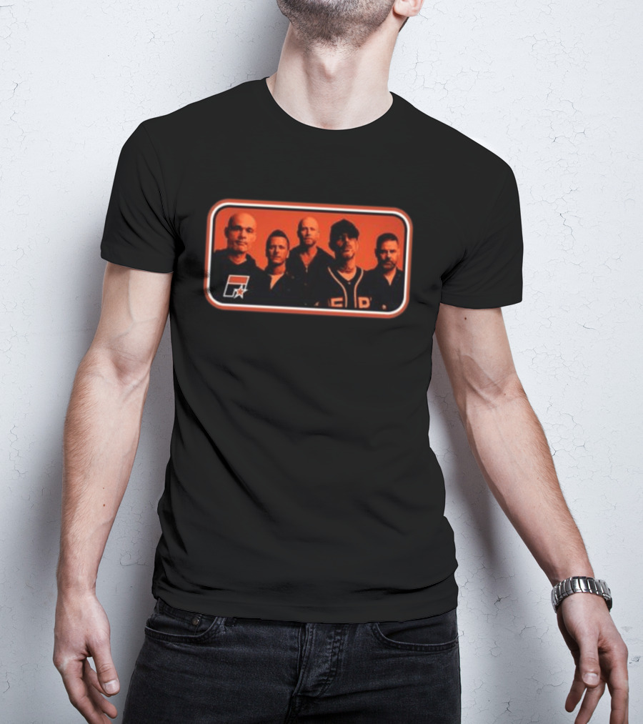 Five Store Stripe Photo 2026 Black F Symbol And Star Band T-Shirt