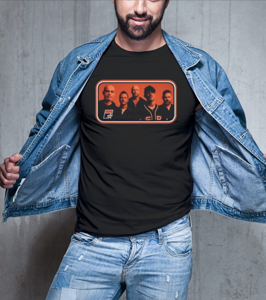 Five Store Stripe Photo 2026 Black F Symbol And Star Band T-Shirt