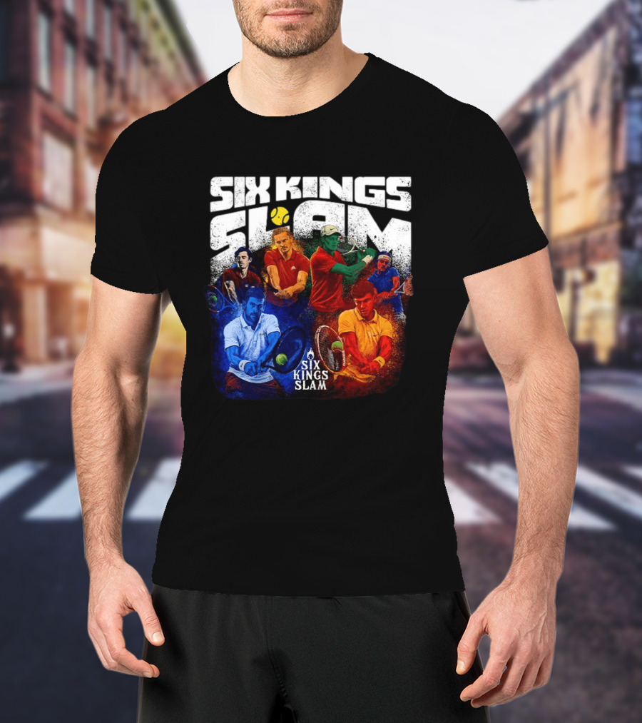 Six Kings Slam Tennis 2026 Iconic Players Edition T-Shirt