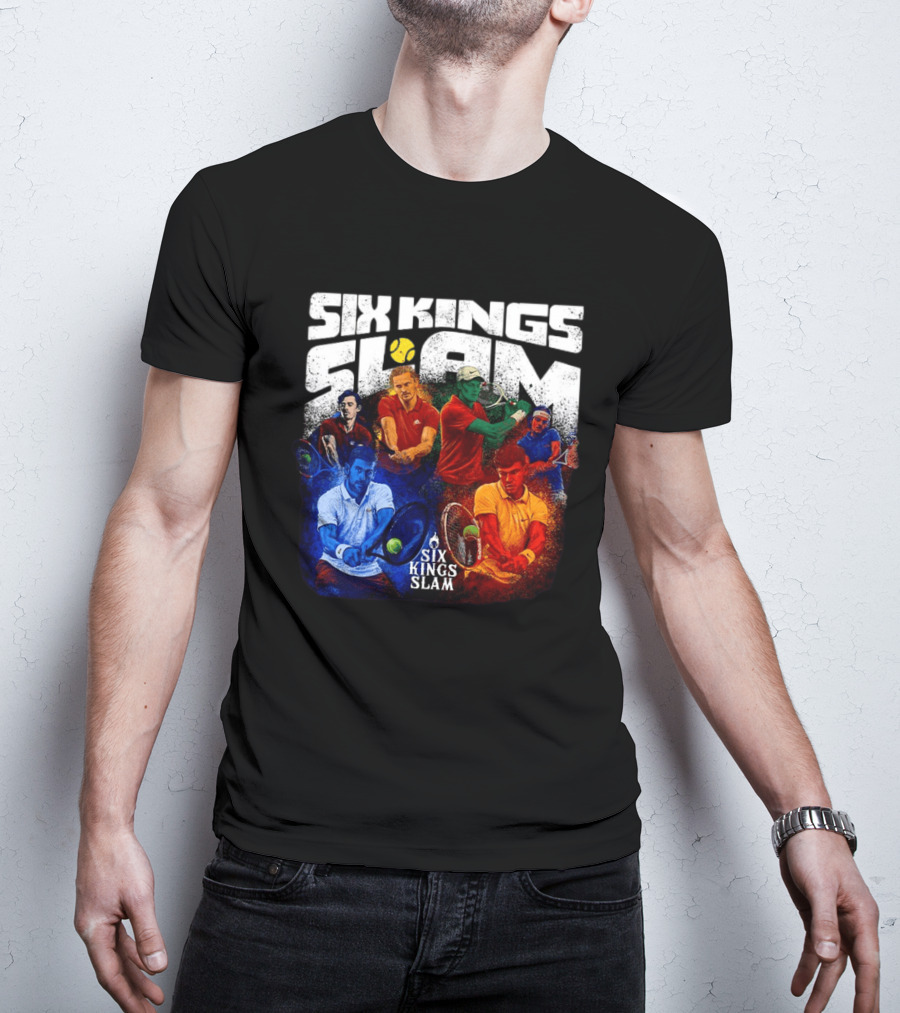 Six Kings Slam Tennis 2026 Iconic Players Edition T-Shirt