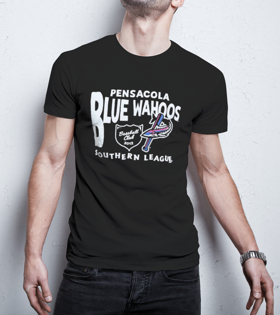 Pensacola Blue Wahoos Baseball Club 2012 Southern League T-Shirt
