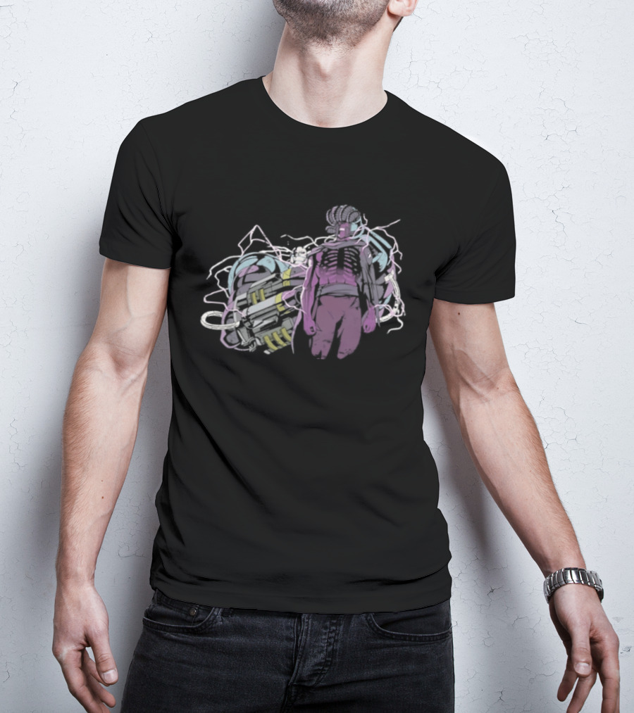 RIP Magnus Winged Figure With Pastel Skeleton Highlights T-Shirt