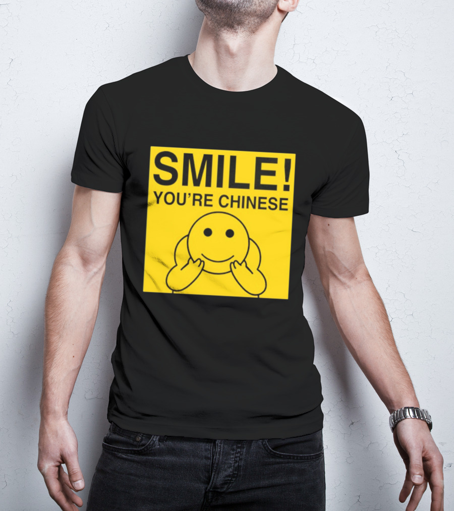 SMILE You're Chinese Sticker Emoticon Sign Yellow T-Shirt