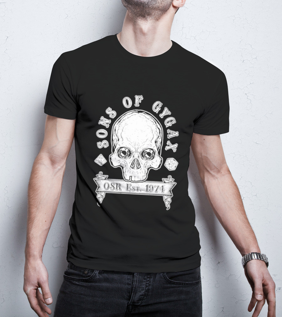 Sons Of Gygax OSR Est 1974 Skull T-Shirt