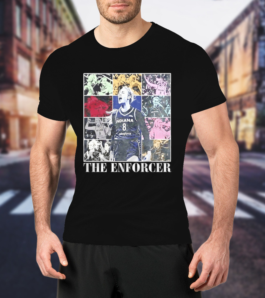 The Enforcer Indiana Fever 8 Indiana Fever Salesforce Sophie Cunningham T-Shirt