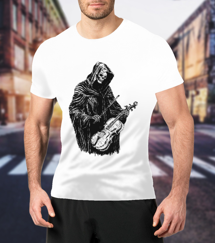 Avenged Sevenfold A7X North American Tour 2026 At Peace Tour Dates Grim Reaper Playing Violin T-Shirt