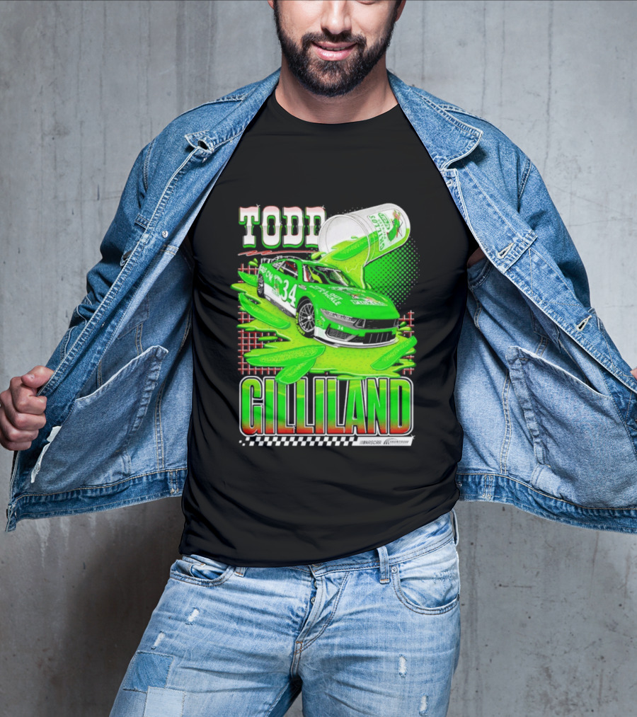 Todd Gilliland NASCAR 34 Pickle Juice Racing Car Victory 2026 T-Shirt