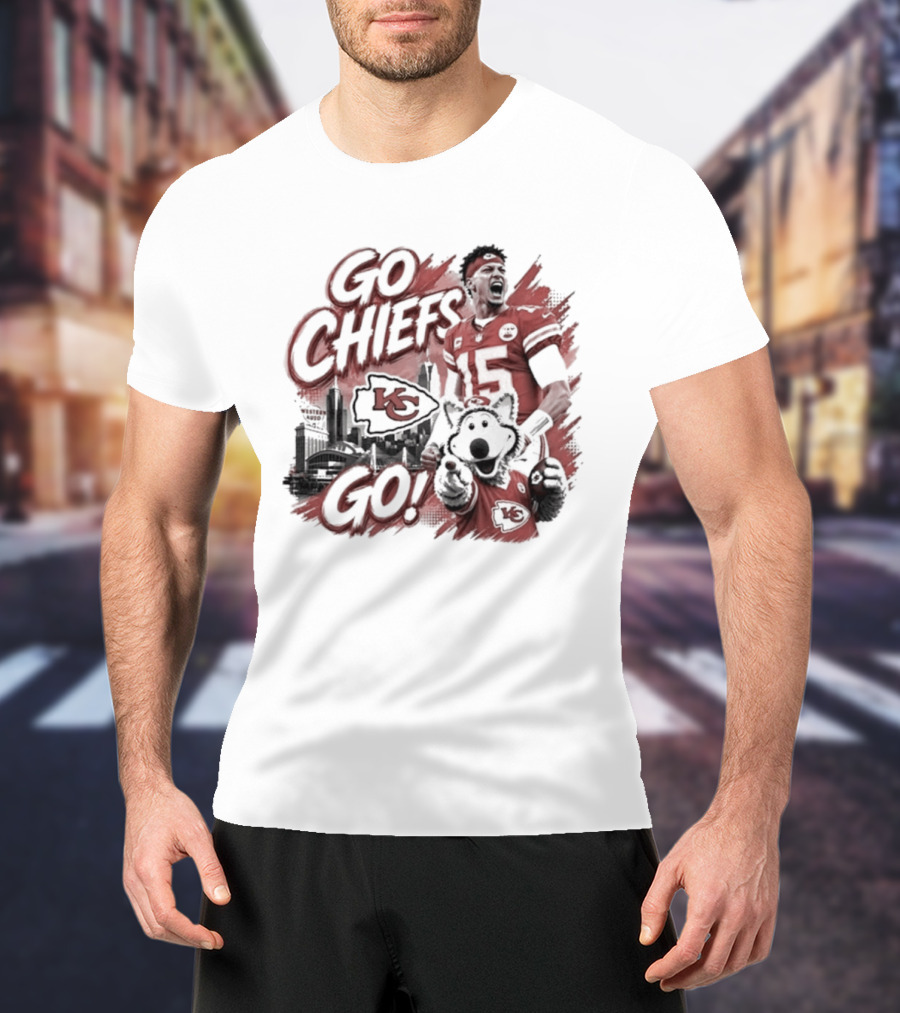 Go Chiefs Go Patrick Mahomes KC Wolf Kansas City Chiefs T-Shirt