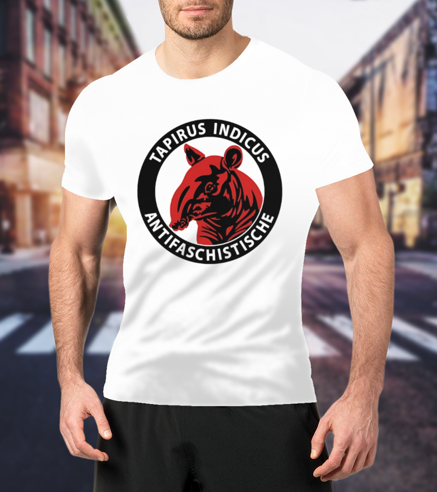 Tapirus Indicus Antifaschistische Antifa T-Shirt