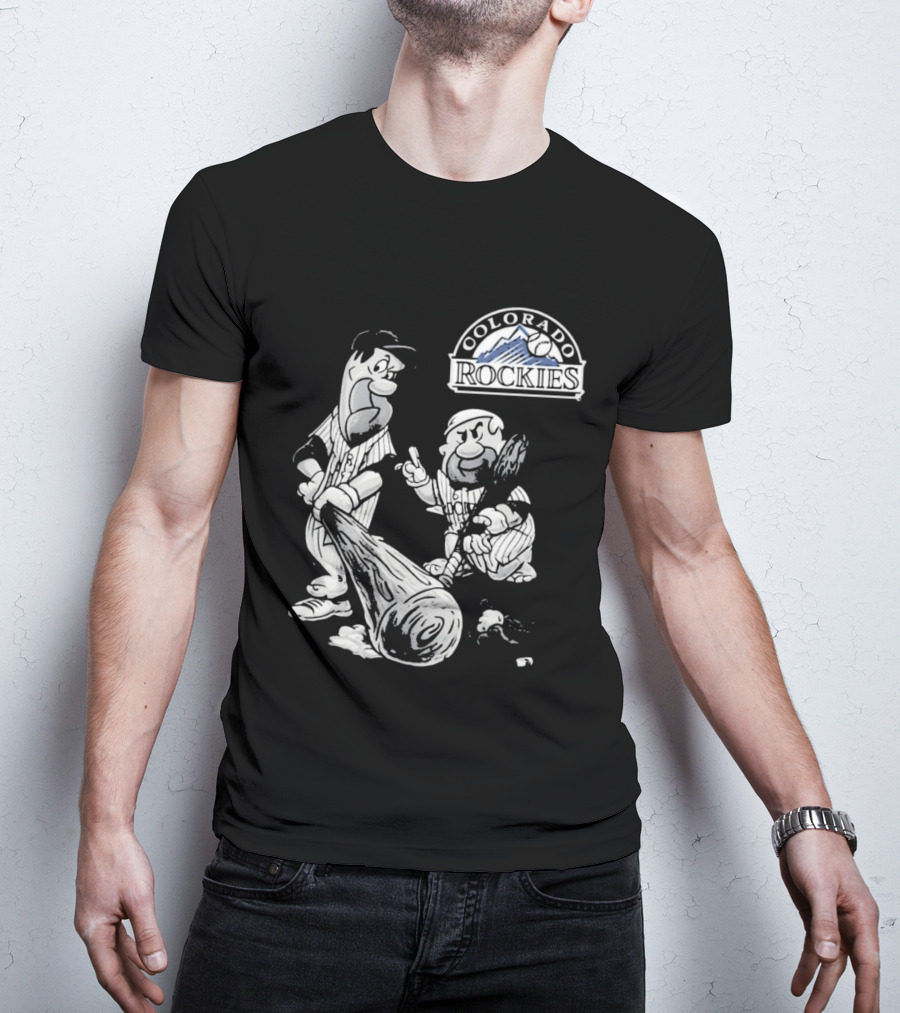 Colorado Rockies 2026 Flintstones Baseball T-Shirt
