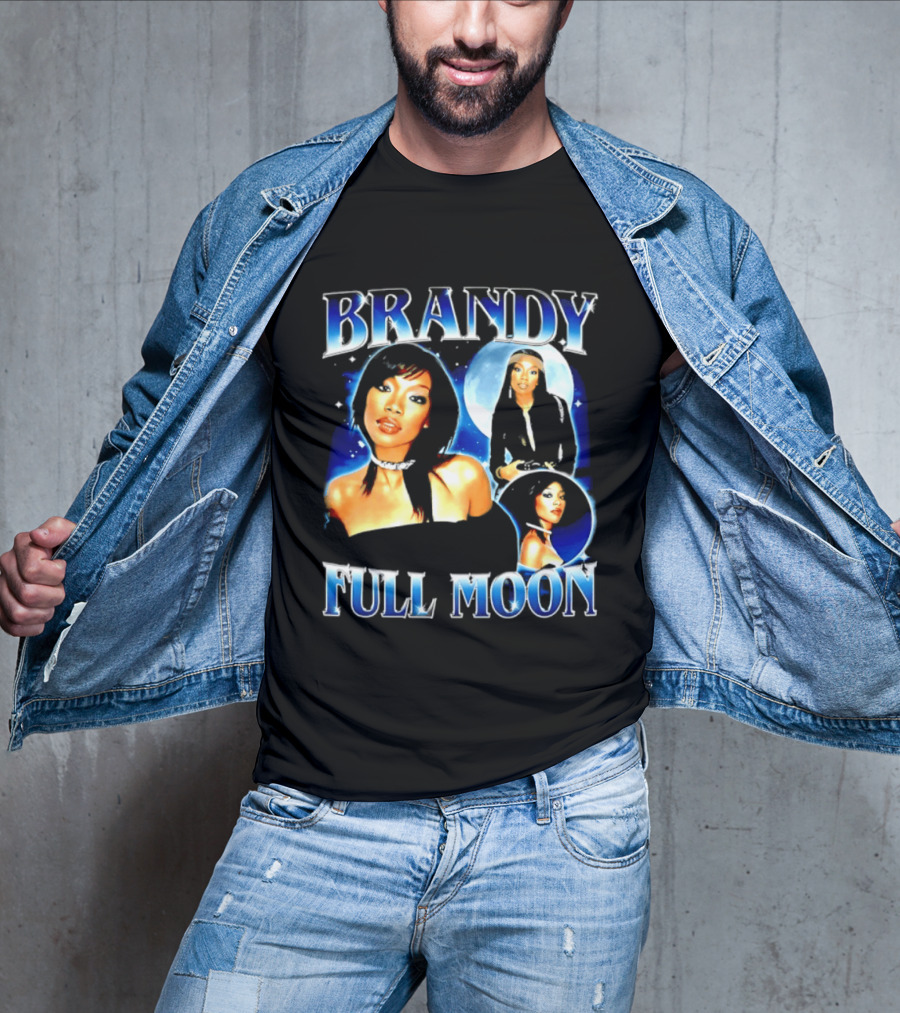 Brandy Full Moon Y2K R&B Music T-Shirt