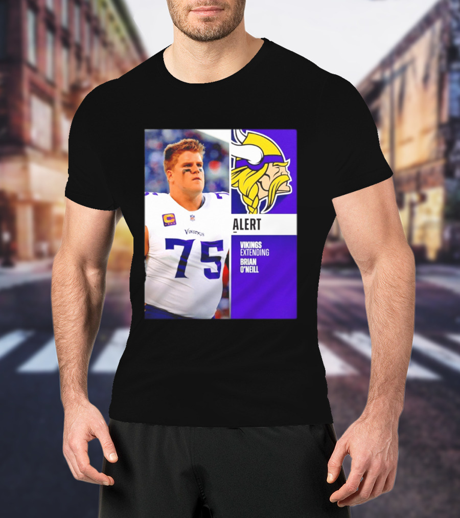 Alert Vikings Extending Brian O'Neill 75 T-Shirt