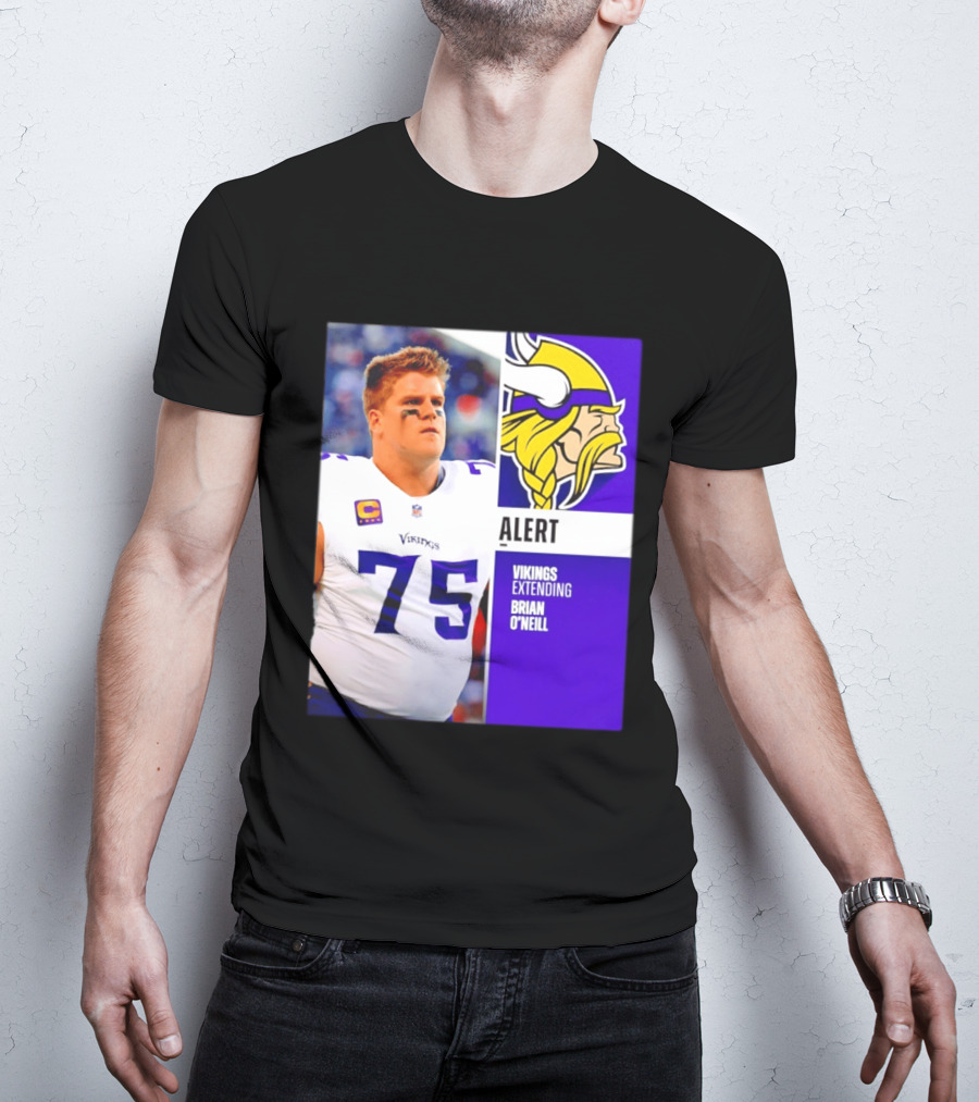 Alert Vikings Extending Brian O'Neill 75 T-Shirt