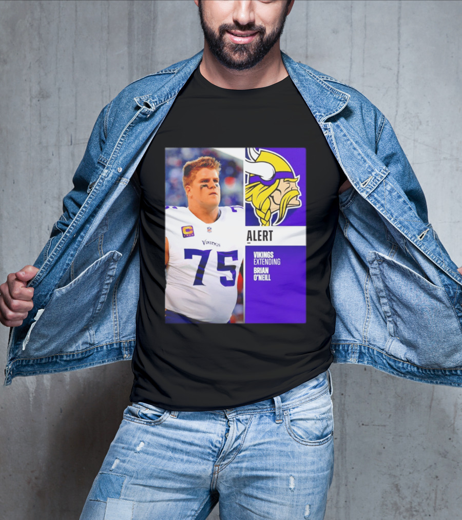 Alert Vikings Extending Brian O'Neill 75 T-Shirt