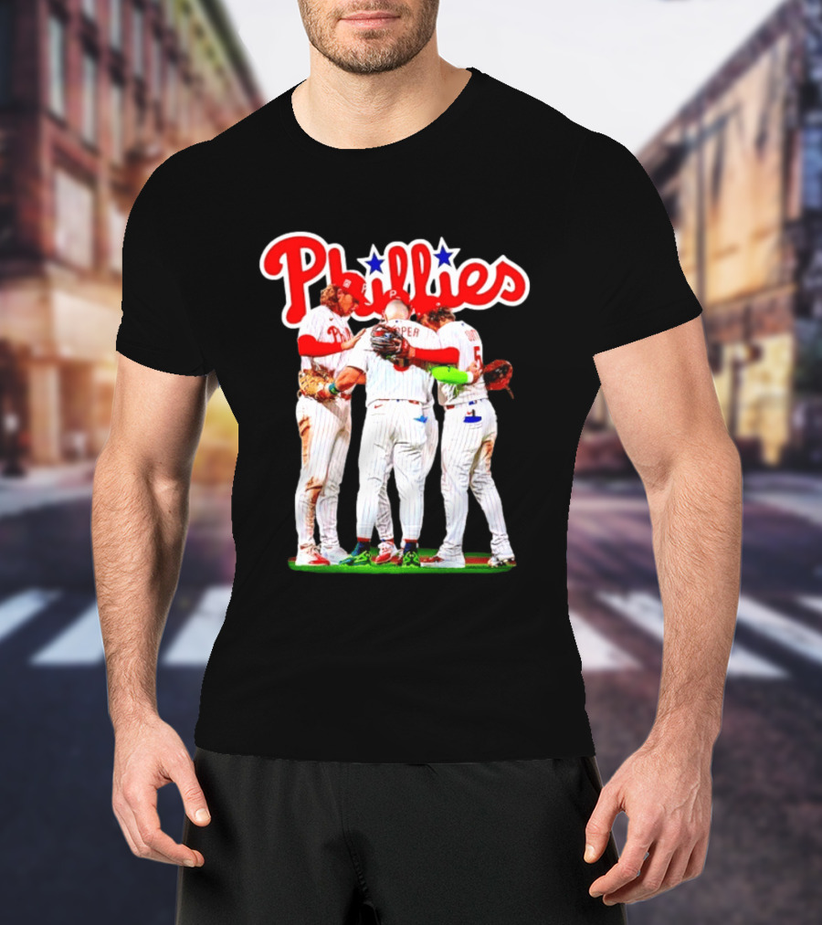 Bryce Harper Alec Bohm Edmundo Sosa Bryson Stott Philadelphia Phillies Team Unity T-Shirt